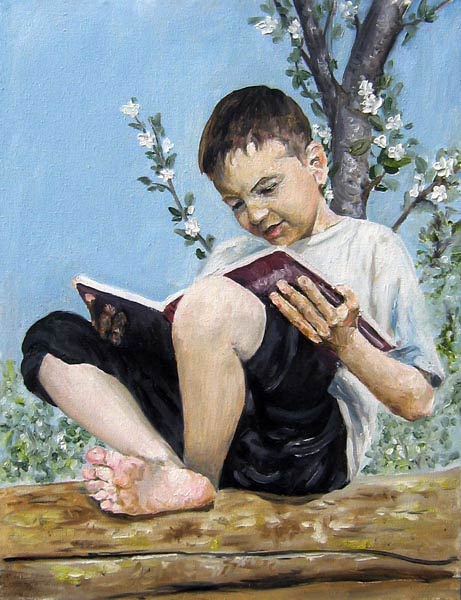 Читающий мальчик (Reading boy)