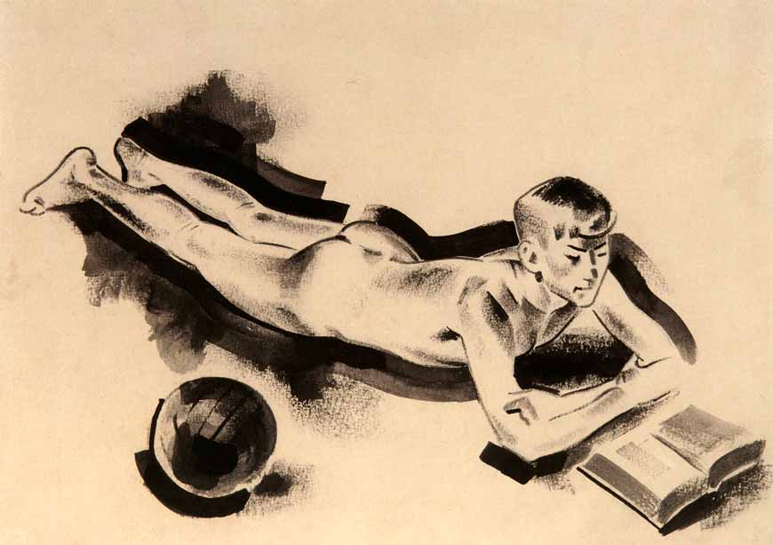 Читающий мальчик (Reading boy), 1920-е