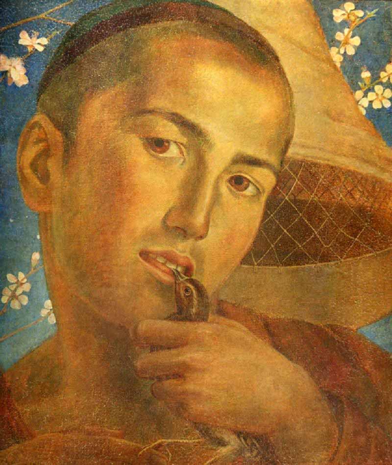 Мальчик с перепелкой (A boy with a quail), 1928