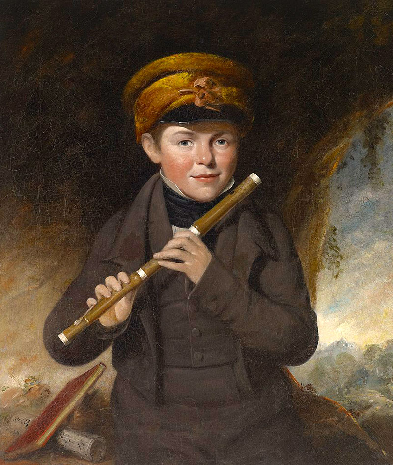 John Gurney, the Little Flute Player (Джон Герни, маленький флейтист), c.1800