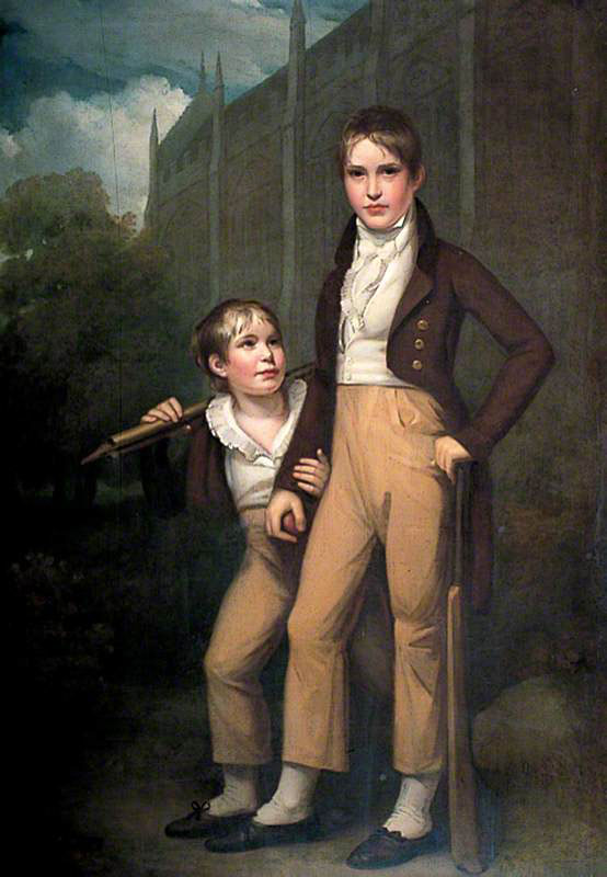 Mawdisty Best and His Brother outside Rochester Cathedral (Модисти Бест и его брат возле Рочестерского собора), c.1806