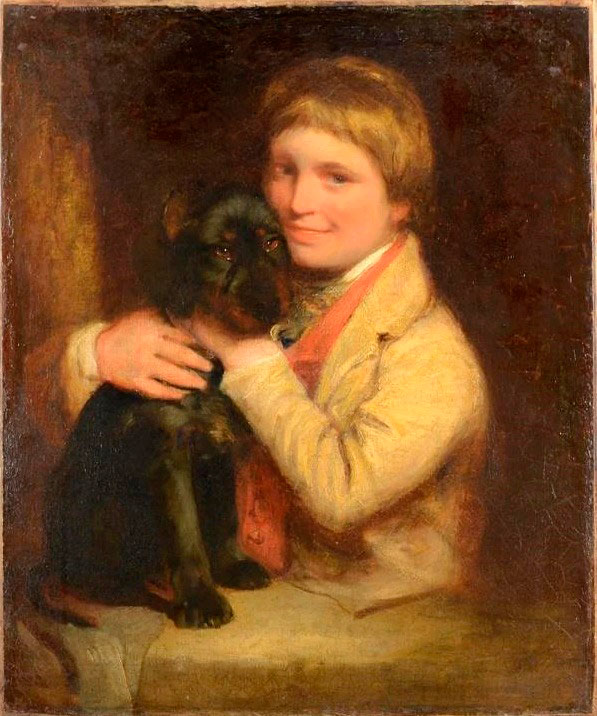 A Young Boy and His Dog (Мальчик со своей собакой)