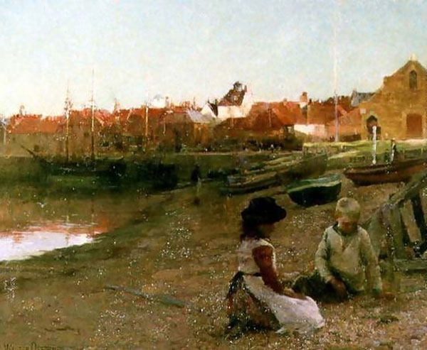 Playing on the Shingle (Играющие на гальке), 1885