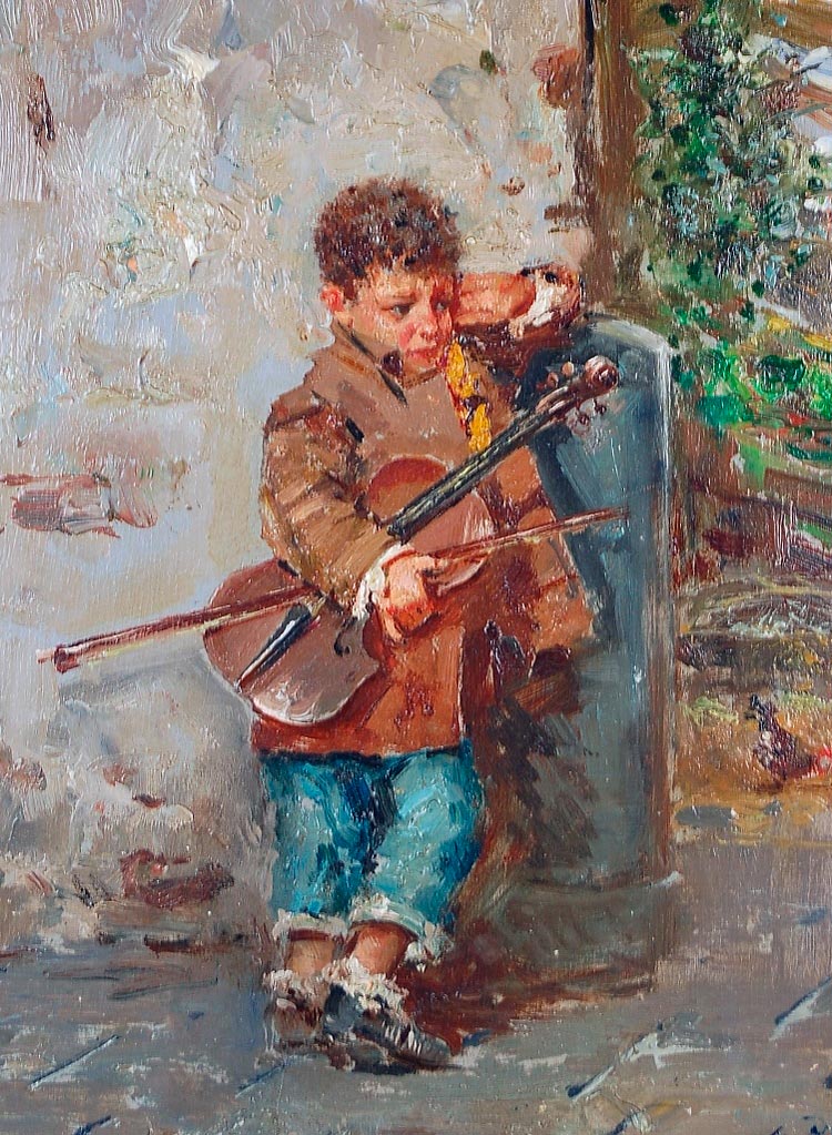 Untitled / Little boy with violin (Без названия / Мальчик со скрипкой)