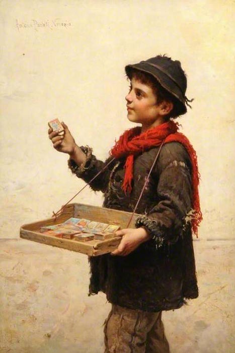 The match seller (Продавец спичек), 1865-1870