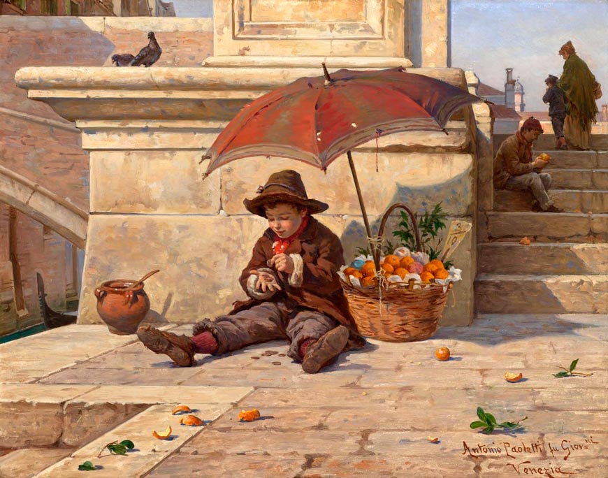 The little orange seller (Маленький продавец апельсинов)