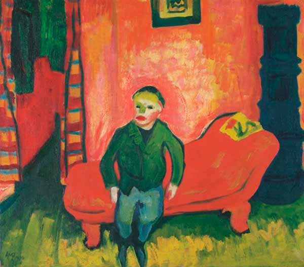 Boy on a Sofa (Мальчик на софе), c.1910