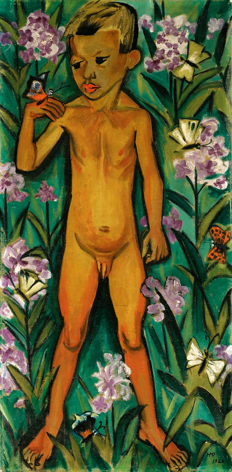 Knabe mit schmetterling (Мальчик с бабочкой), 1920