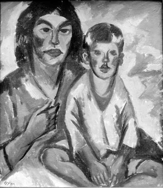 Mutter und Sohn. Nidden (Мать и сын. Нида), 1919