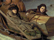 Проводы покойника (Rural funeral), 1865 detail