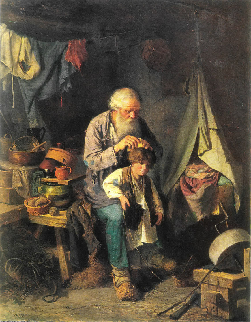 Дедушка и внучек (Grandfather and grandson), 1871