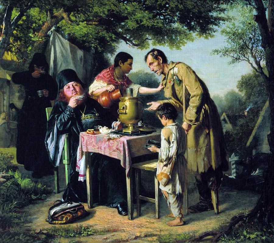 Чаепитие в Мытищах, близ Москвы (Tea-Party at Mytishchi near Moscow), 1862