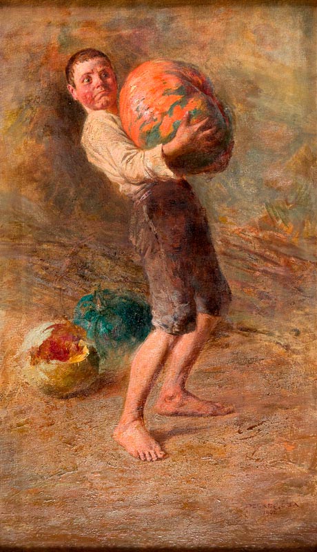 A boy with pumpkin (Мальчик с тыквой), 1902