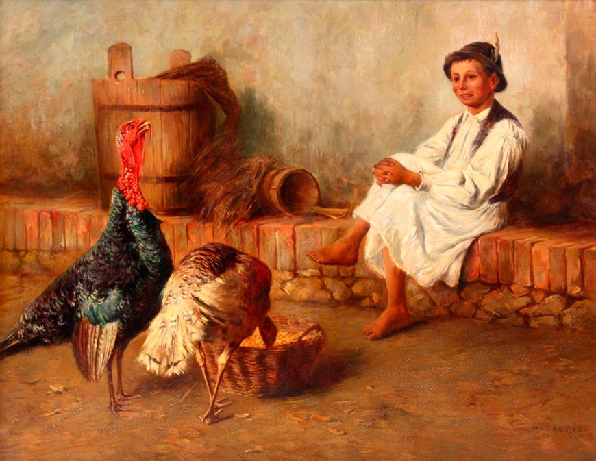 Boy with Turkies (Мальчик с юндюшками)