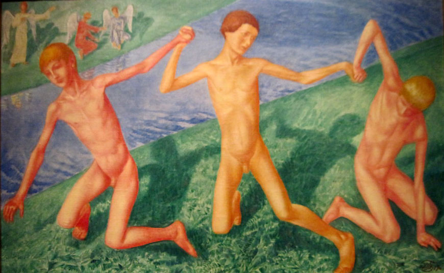 Играющие мальчики / Три мальчика (Boys playing / Three boys), 1916