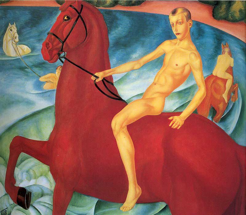 Купание красного коня (Bathing the Red Horse), 1912