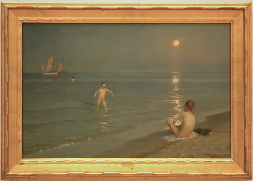 Boys Bathing Summer Evening Skagen (Купание мальчиков летним вечером в Скагене), 1899