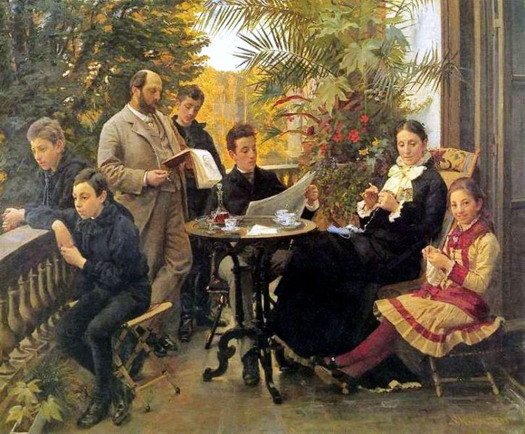 The Hirshsprung Family (Семья Гиршпрунг), 1881