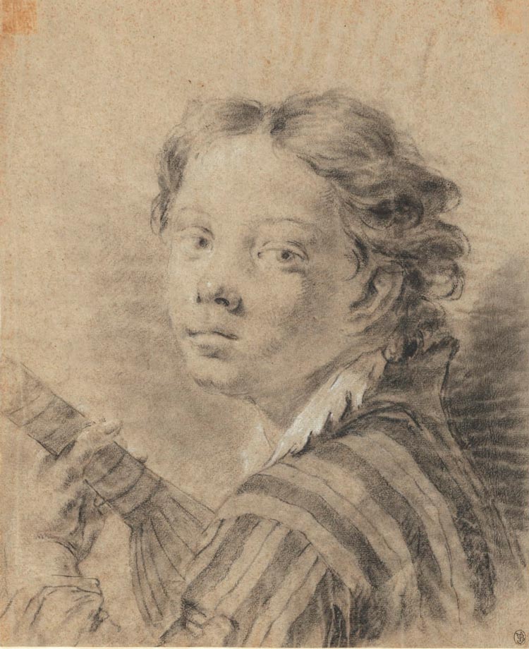 A boy with a lute (Мальчик с лютней), c.1740