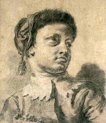 Head of a boy holding a rosary (Голова мальчика, держащего четки)