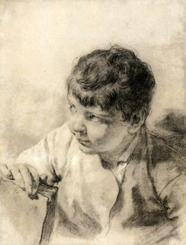 The Artist’s son Giacomo holding a book (Сын художника Джакомо, держащий книгу)