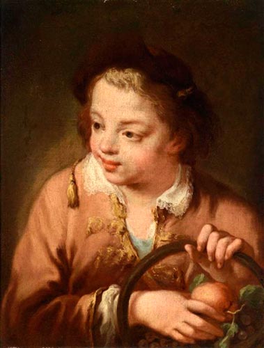 A boy with a basket of fruit (Мальчик с корзиной фруктов)