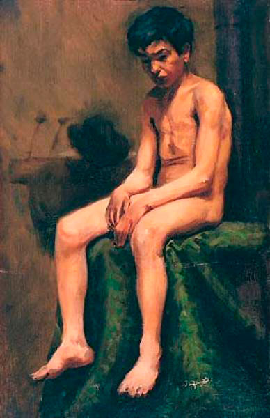 Garçon bohemien nu (Oбнaжённый цыгaнcкий мaльчик), 1898