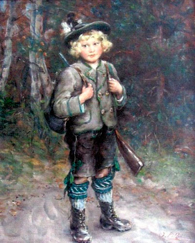 Bub mit Gewehr (Мальчик с ружьём), c.1905