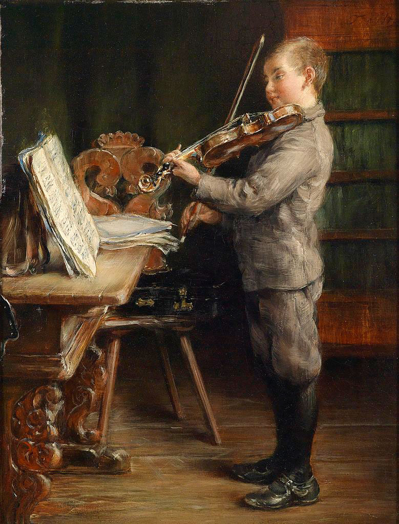 Violine spielender Knabe (Мальчик, играющий на скрипке), c.1910