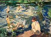 Bathing children