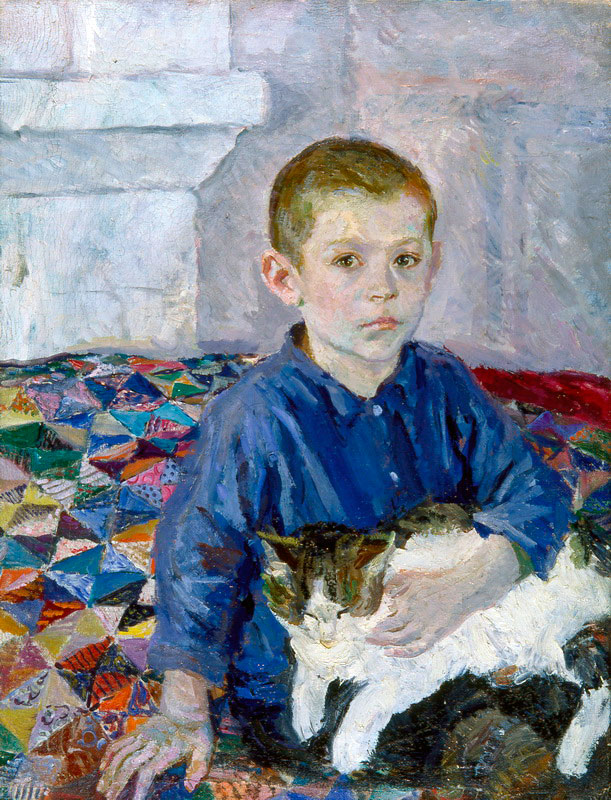 Koля c кoшкoй (Kolya with Cat)