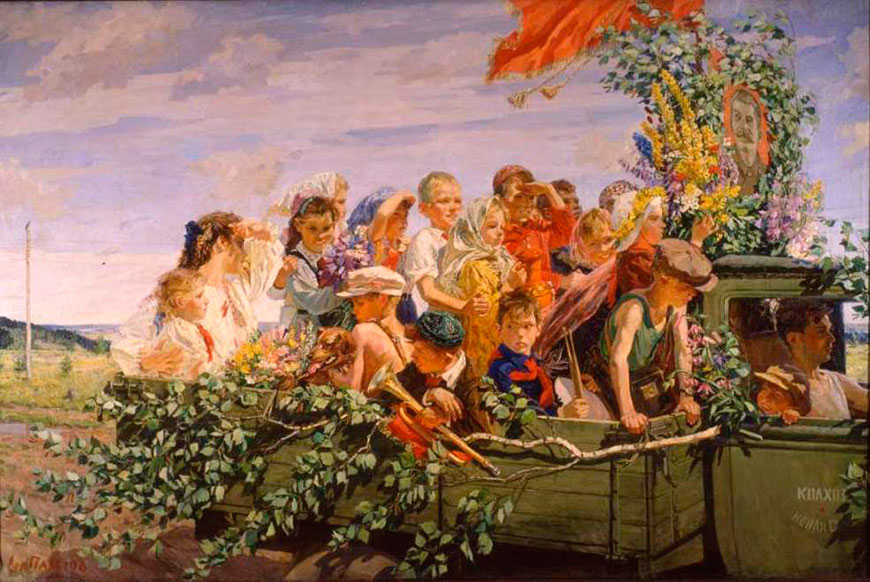 Дeти нa пpoгулкe (Children for a walk), 1950