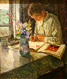 Boy painting