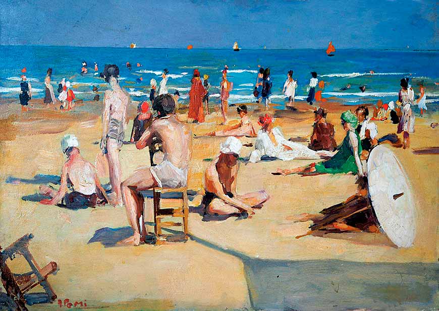 Sulla spiaggia (На пляже), 1920s