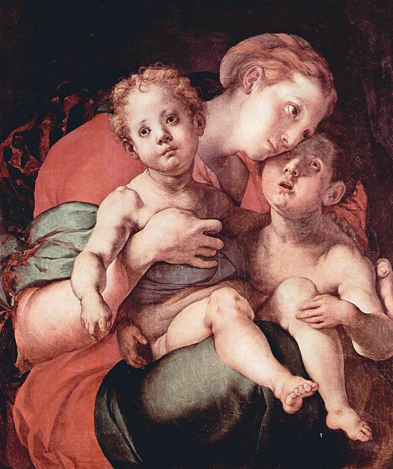 Madonna and child with Saint John the Baptist (Мадонна с младенцем и святым Иоанном Крестителем), 1527-1528