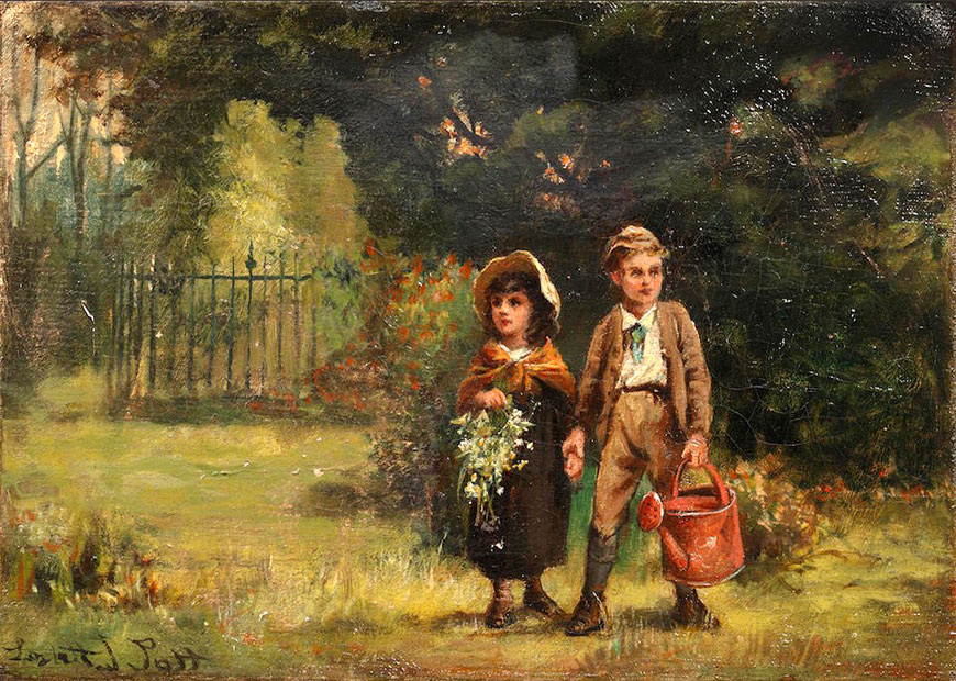 Two young gardeners (Пара юных садовников)