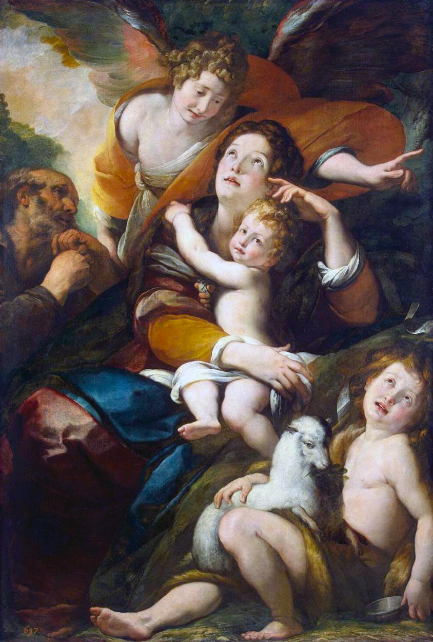 Holy Family with John the Baptist and an Angel (Святое семейство с Иоанном Крестителем и Ангелом), c.1620-1625