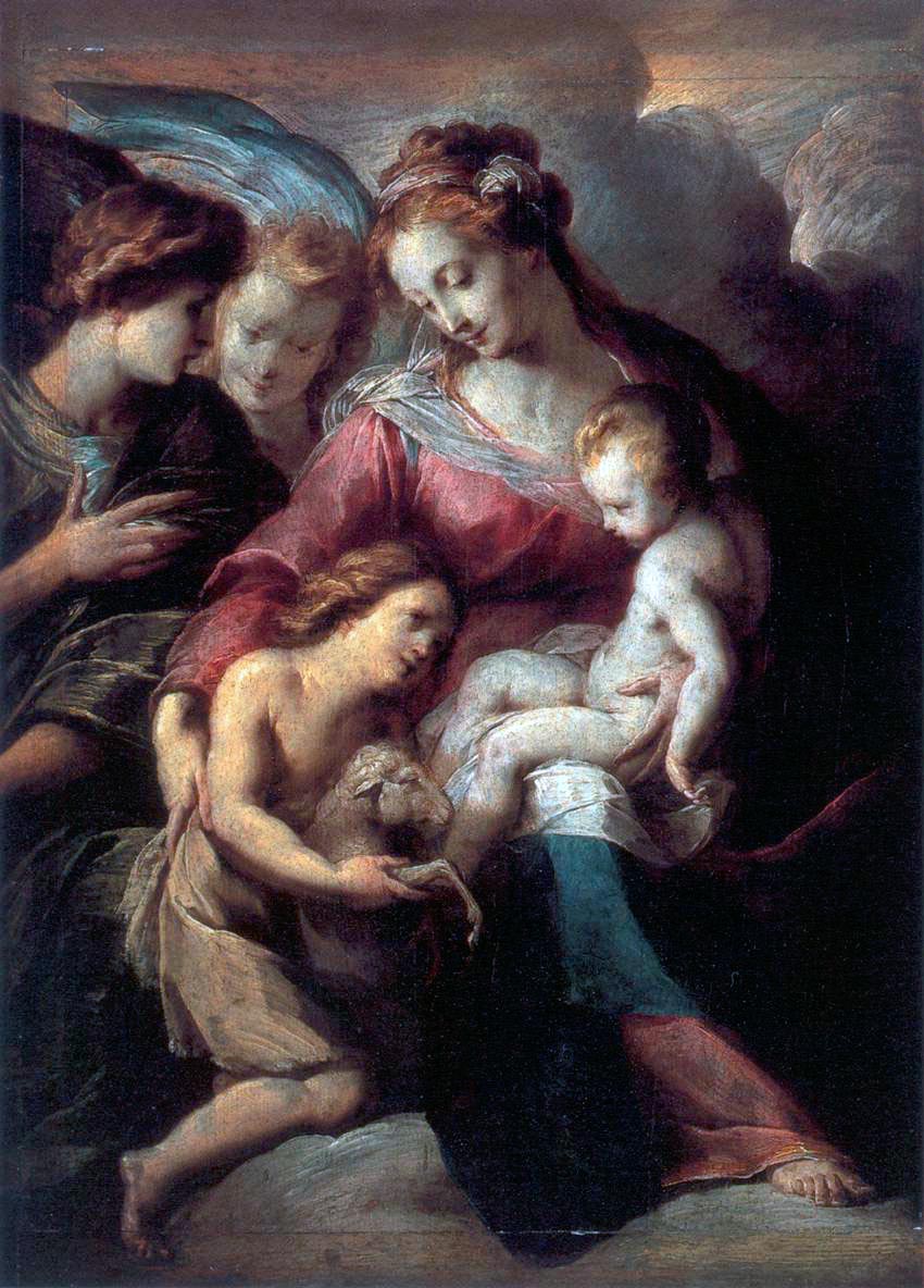 The Virgin and Child with the Infant St John the Baptist and Attendant Angels (Мадонна с Младенцем, Св.Иоанном Крестителем и сопровождающими Ангелами)