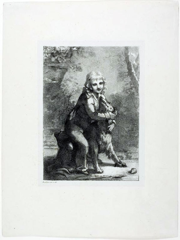 Boy with a Dog (Мальчик с собакой), c.1822