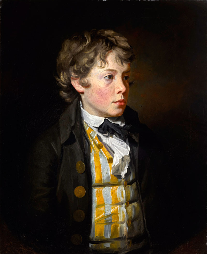 Portrait of a boy in a striped waistcoat (Портрет мальчика в полосатом жилете) 