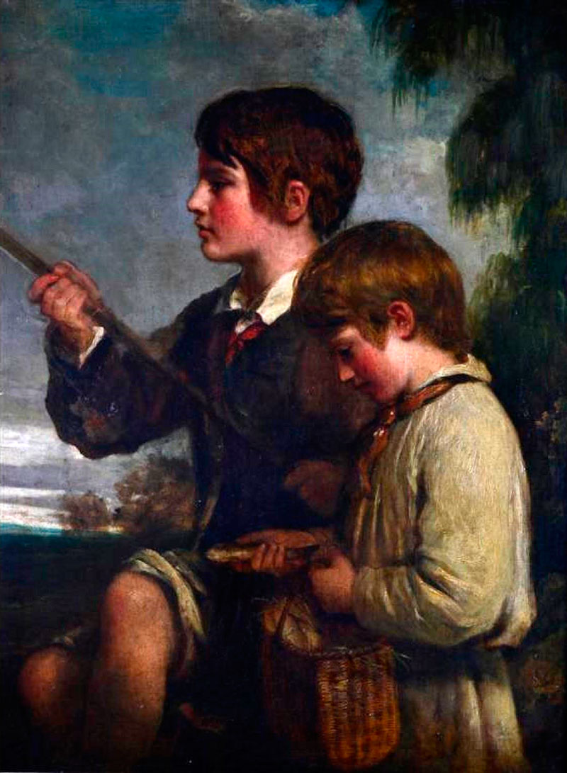 Two young anglers (Два юных англа)