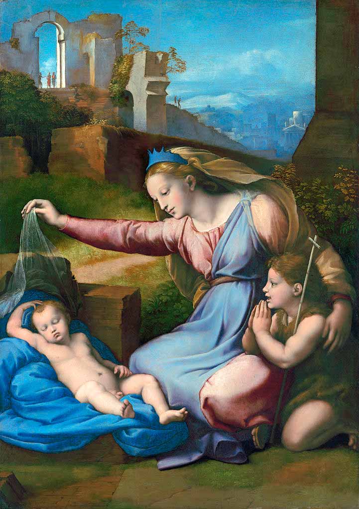 Madonna with the Blue Diadem (Мадонна с голубой диадемой), 1500-1520