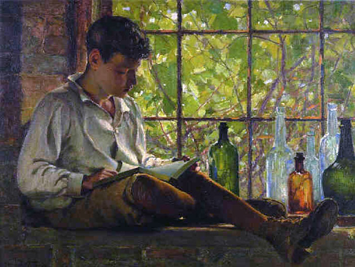 In the cellar window (У подвального окна), 1914