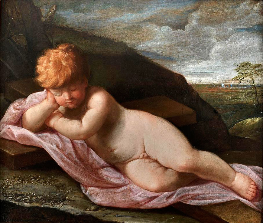 Gesù Bambino addormentato sulla Croce (Младенец Иисус, спипящий на кресте), 1625