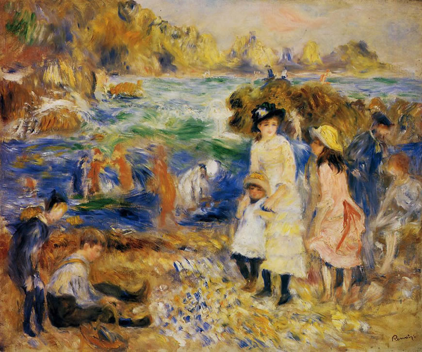 Children by the Sea in Guernsey (Дети у моря в Джернси), 1883