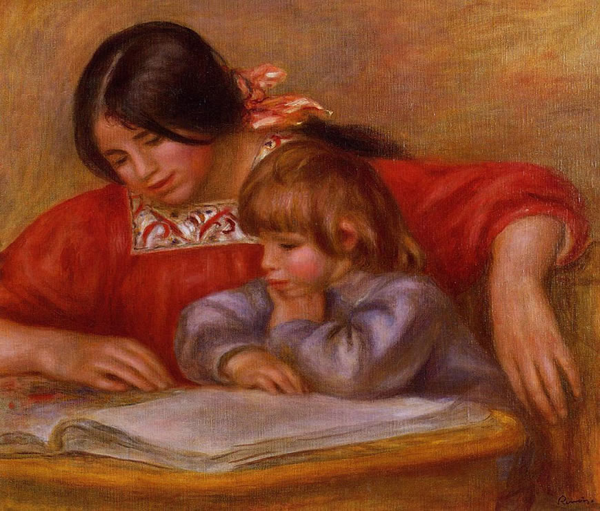 Leontine and Coco (Леонтина и Коко (Клод Ренуар), 1910