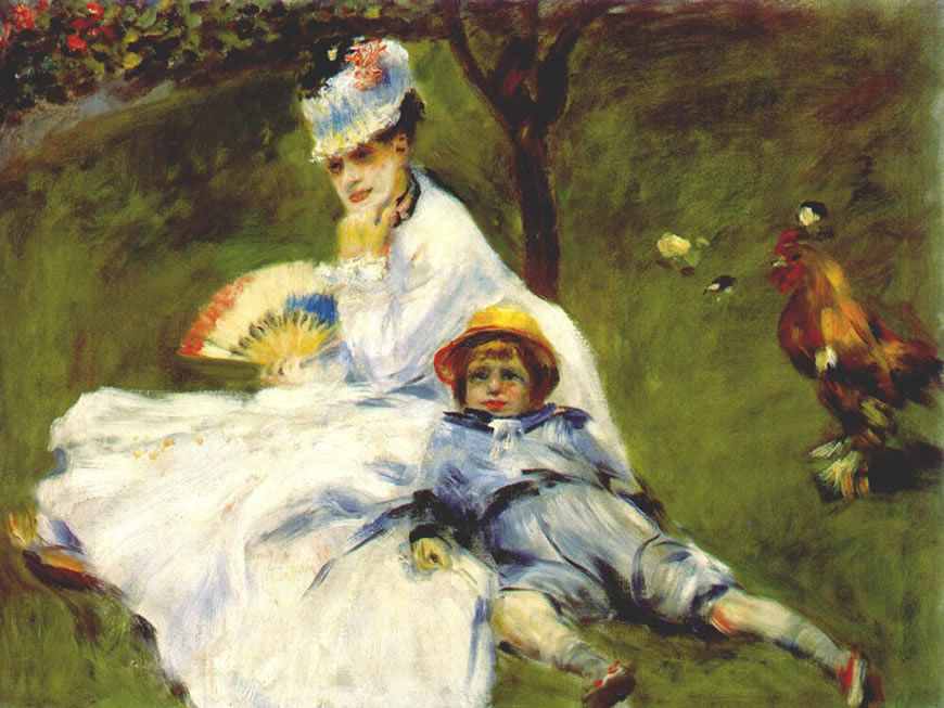 Madame Monet and her Son (Мадам Моне и её сын), 1874