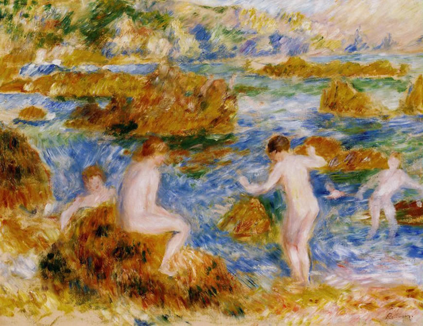 Nude Boys on the Rocks at Guernsey (Нагие мальчики на скалах в Джернси), 1883