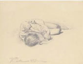 Study of a sleeping child