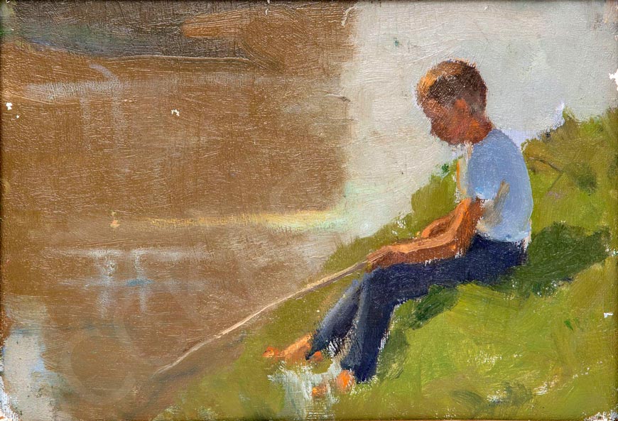 Мальчик с удочкой (Boy with fishing rod), 1950-е